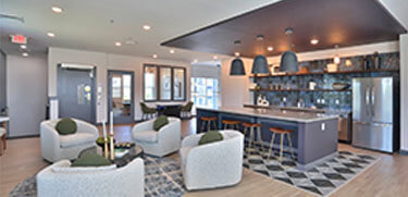 Altair apartment amenity space and clubroom