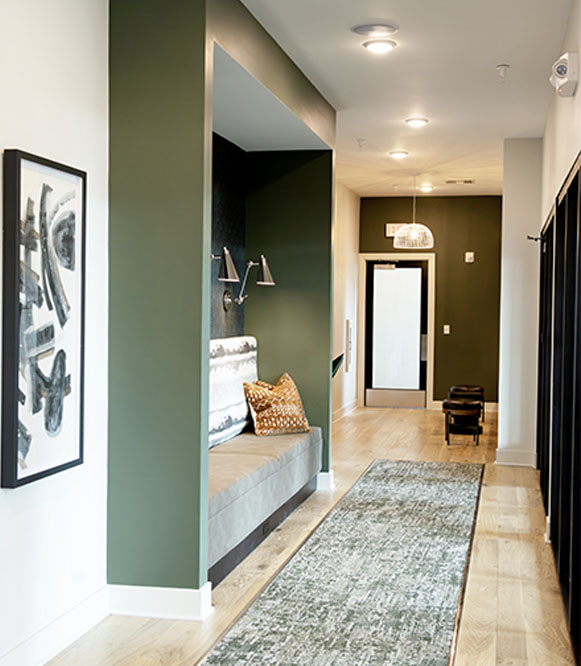 Treadway apartments co-working nook