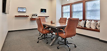 Wellington Place apartments remodeled leasing office with new furniture and finishes