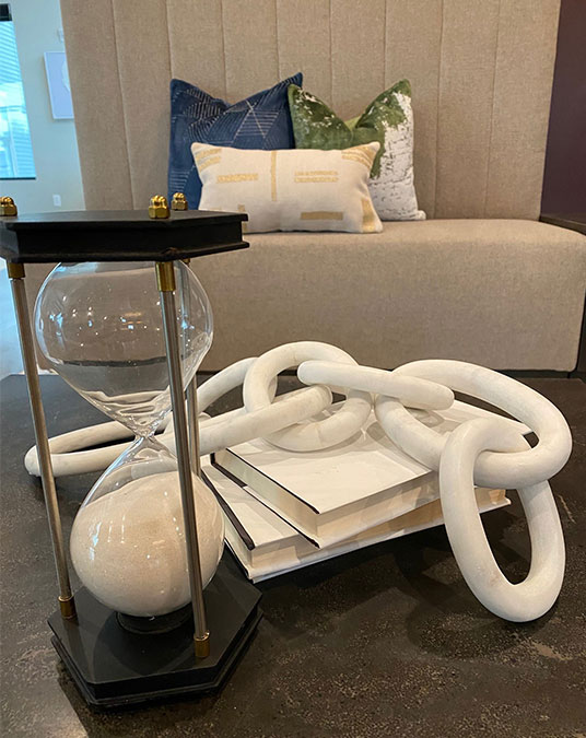 Nexus coffee table decor