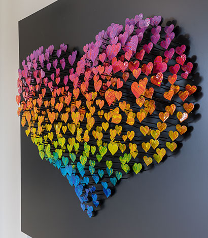 PTS Diagnostics heart wall art