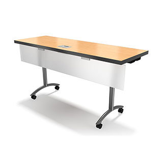 rolling desk with flap